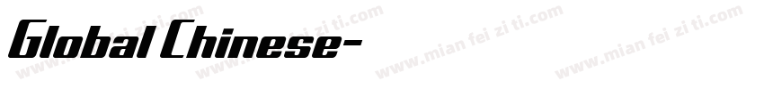 Global Chinese字体转换